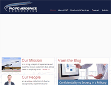 Tablet Screenshot of pacificaerospaceconsulting.com
